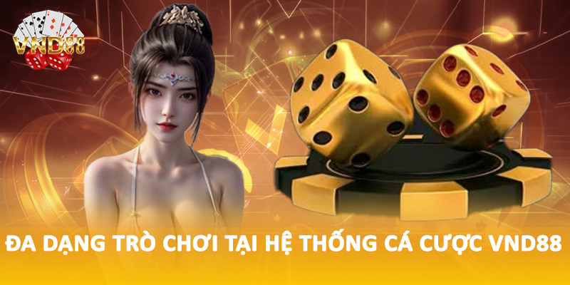 Đa dạng trò chơi tại hệ thống cá cược VND88