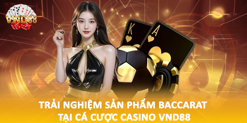 Trải nghiệm sản phẩm baccarat tại cá cược casino VND88